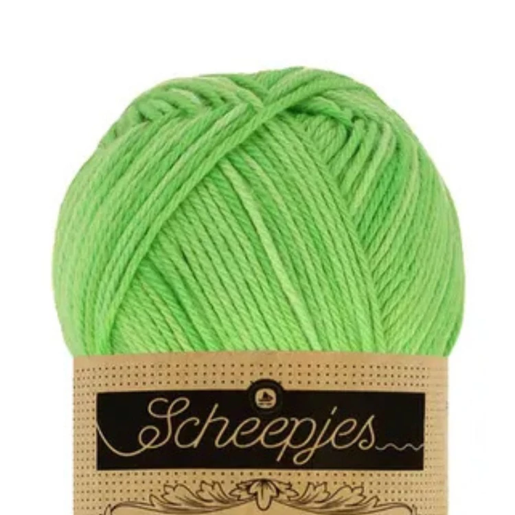 Scheepjes Sunkissed 14 Spearmint Green - Zöld pamut fonal  - cotton yarn
