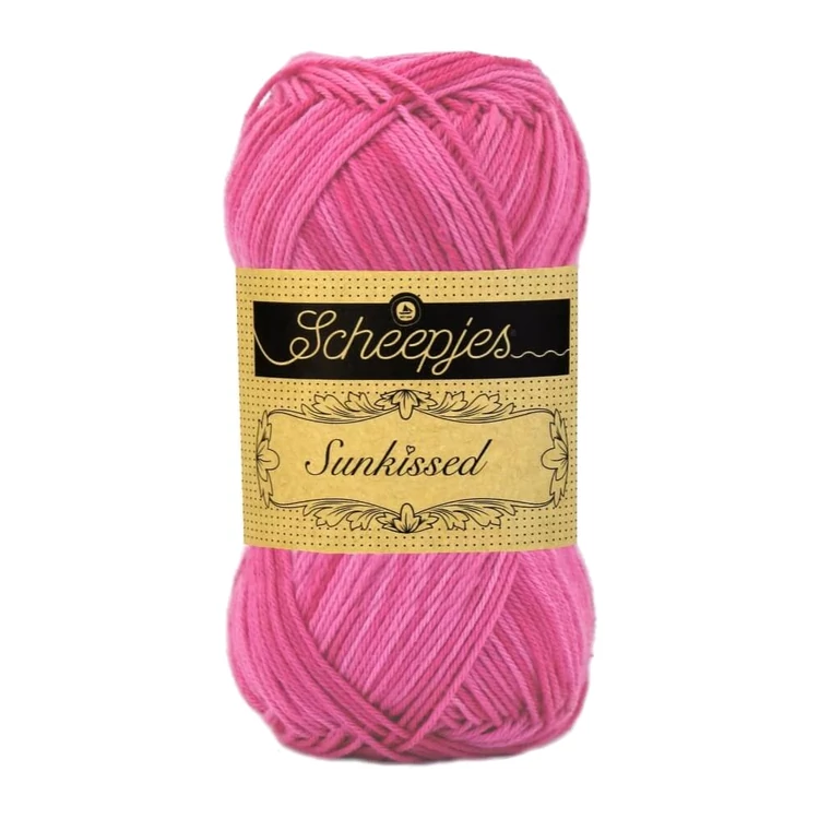 Scheepjes Sunkissed 20 Beach Hut Pink - rózsaszín pamut fonal  - cotton yarn