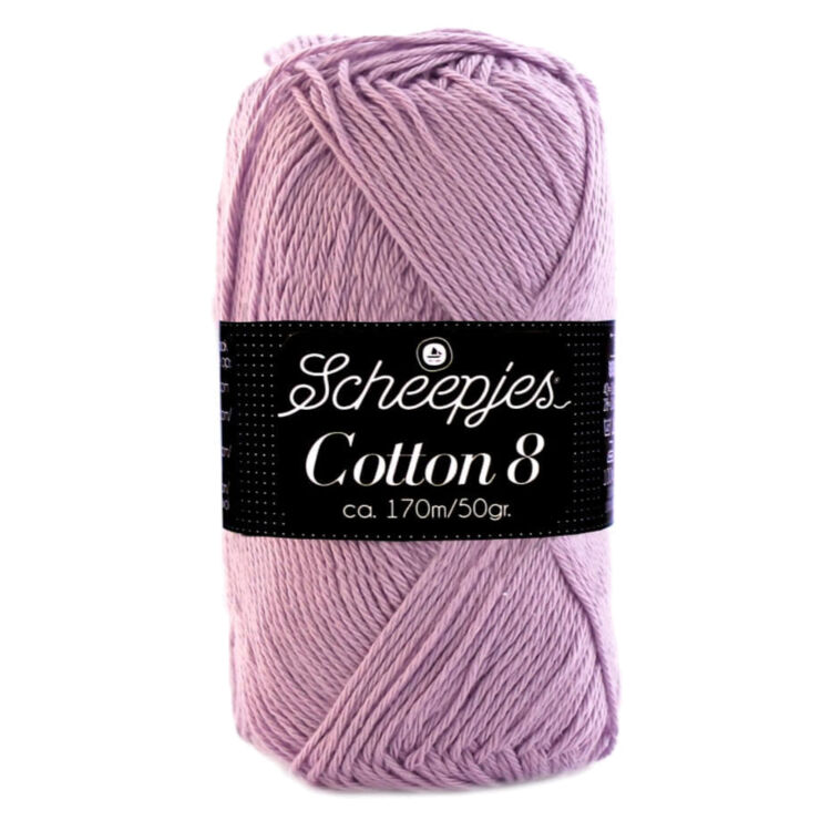 Scheepjes Cotton8 529 lilac - lila pamut fonal  - cotton yarn