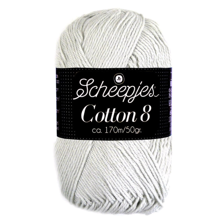 Scheepjes Cotton8 - 700 - világos szürke pamut fonal