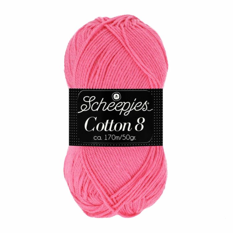 Scheepjes Cotton8 719 pink - rózsaszín pamut fonal  - cotton yarn