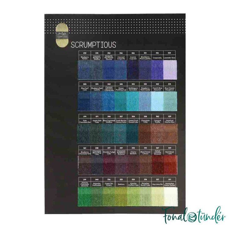 Scheepjes Scrumptious colour pack - 80 gombolyag fonal