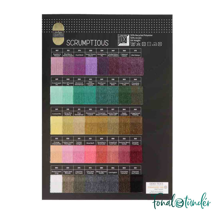 Scheepjes Scrumptious colour pack - 80 gombolyag fonal