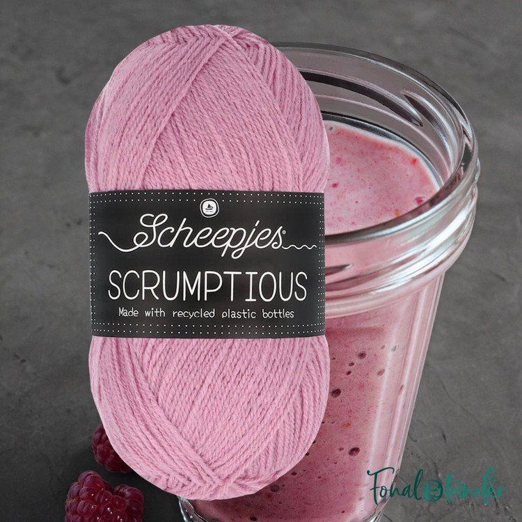 Scheepjes Scrumptious 307 Raspberry Mousse - rózsaszín akril fonal
