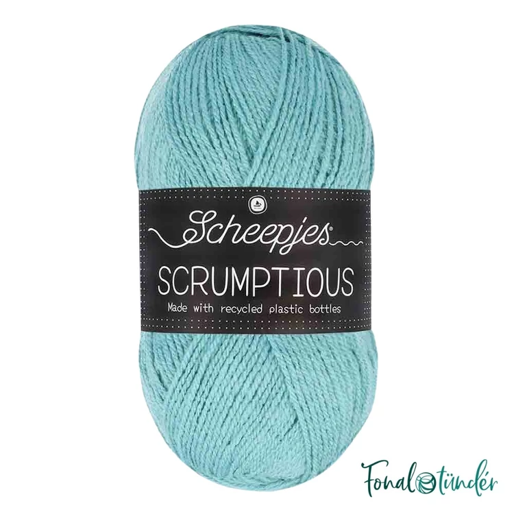 Scheepjes Scrumptious 314 Blue Glazed Doughnut - világoskék öko akril fonal - recycled blue acrylic yarn blend