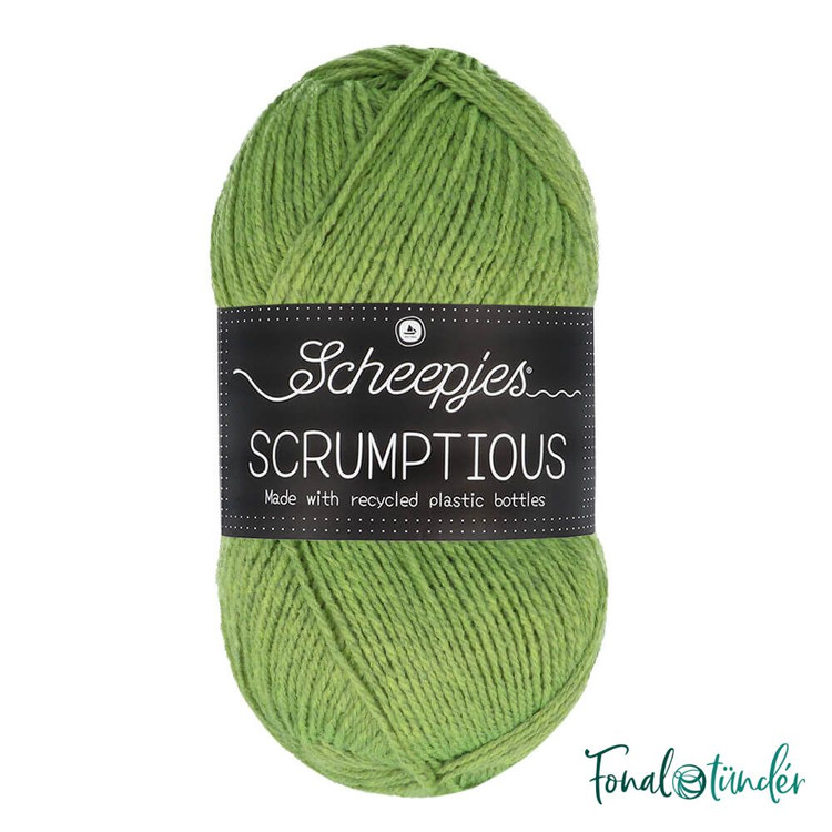 Scheepjes Scrumptious 326 Matcha Chiffon Cake - zöld akril fonal