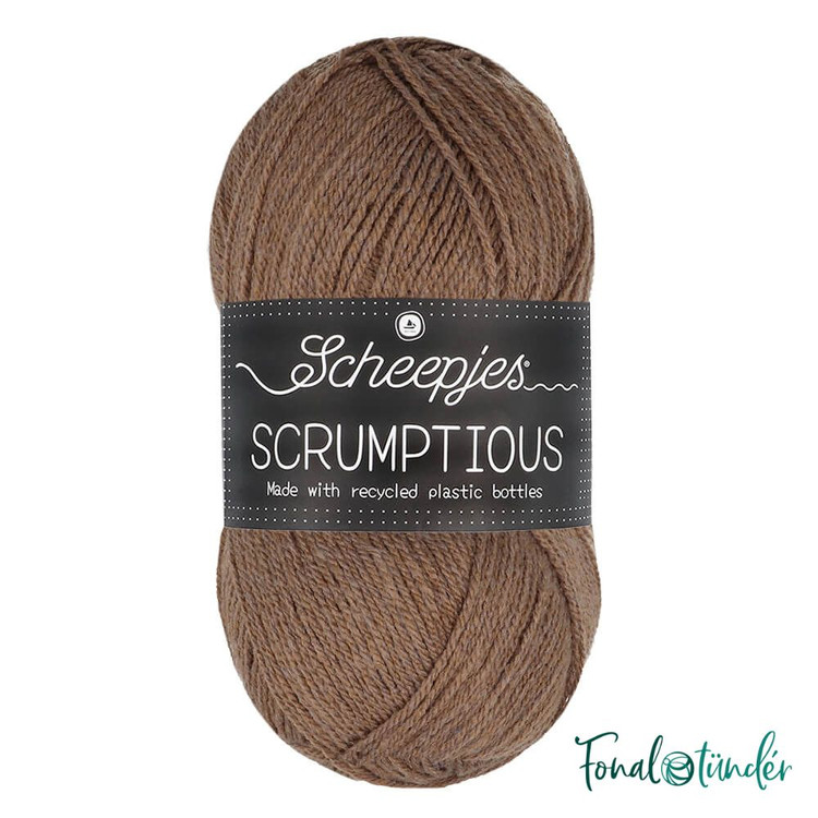Scheepjes Scrumptious 329 Hazelnut Mocha Slice - barna akril fonal