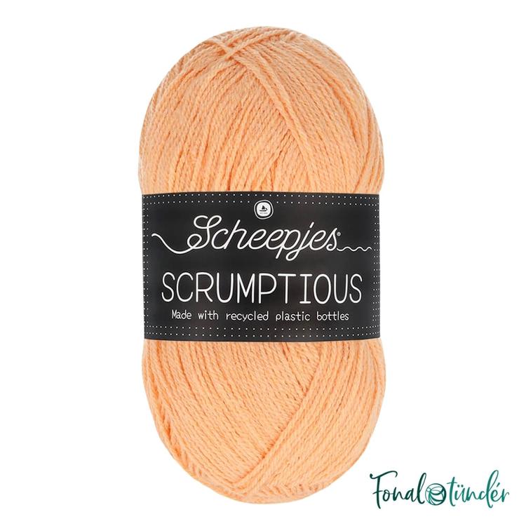 Scheepjes Scrumptious  332 Orange Cheesecake - narancssárga öko akril fonal - recycled light orange acrylic yarn blend