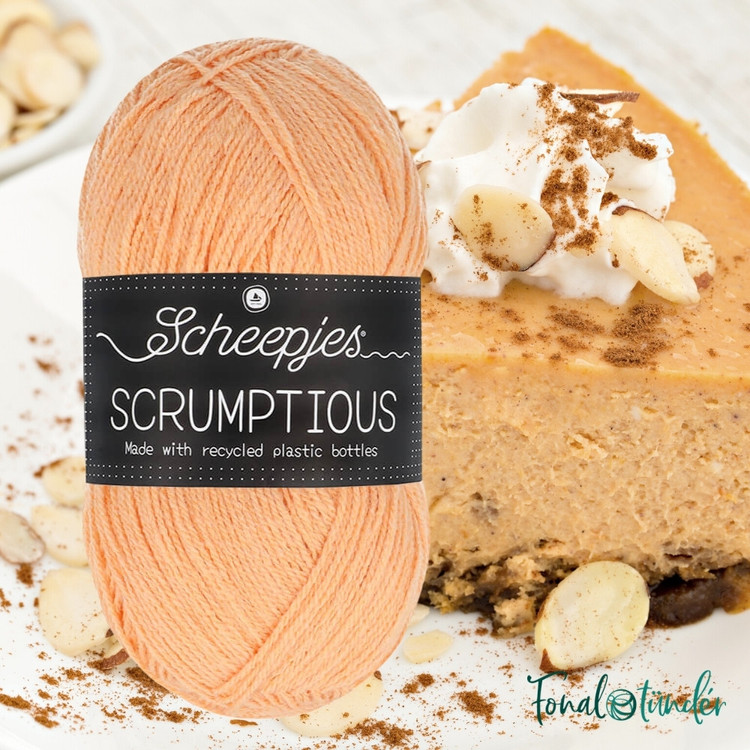 Scheepjes Scrumptious 332 Orange Cheesecake - narancssárga akril fonal