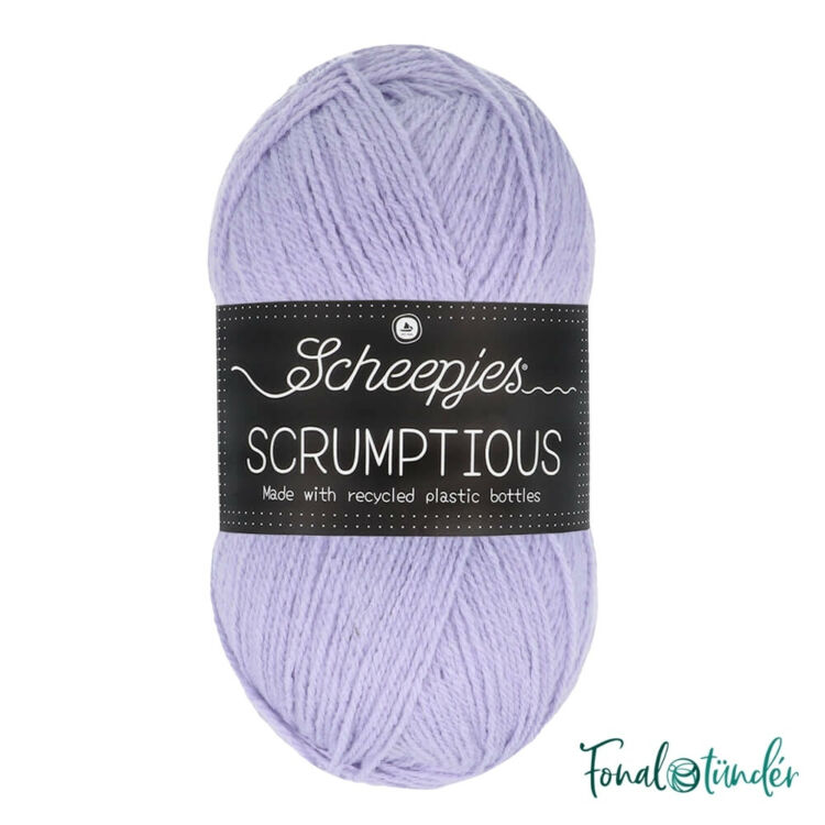 Scheepjes Scrumptious 334 Lavender Slice - lila öko akril fonal - recycled purple acrylic yarn blend