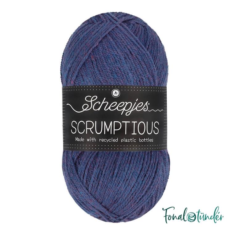 Scheepjes Scrumptious 351 Blackberry Plum Galette - liláskék öko akril fonal - recycled blue acrylic yarn blend
