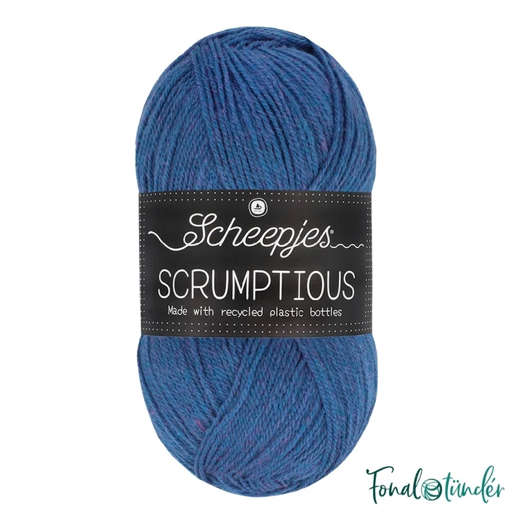 Scheepjes Scrumptious 356 Concord Grape Pie - liláskék öko akril fonal - recycled blue acrylic yarn blend