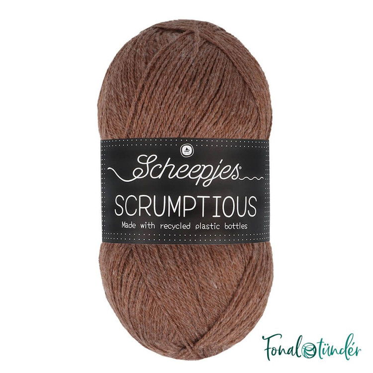 Scheepjes Scrumptious 362 Coconut Truffle - barna akril fonal