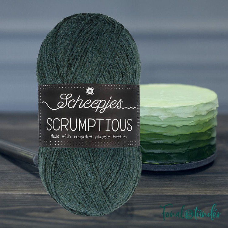 Scheepjes Scrumptious 371 Apple Kale Cake - zöld akril fonal
