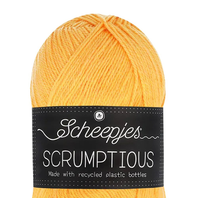 Scheepjes Scrumptious 384 Mandarin Sorbet - sárga akril fonal