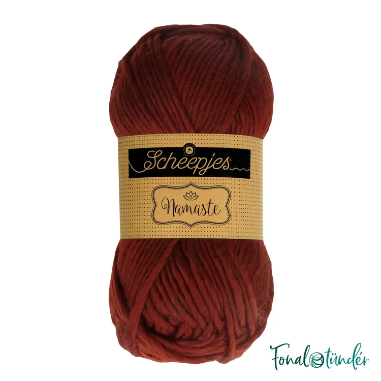 Scheepjes Namaste 617 Bridge - sötét-vörös gyapjú fonal - deep red yarn blend