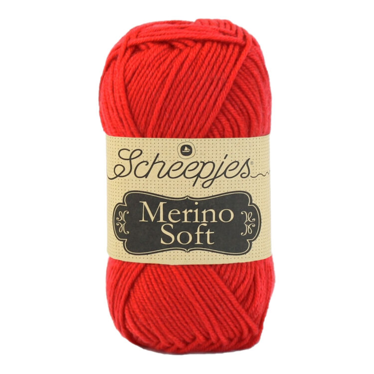 Scheepjes Merino Soft 621 Picasso - piros gyapjú fonal - red yarn blend