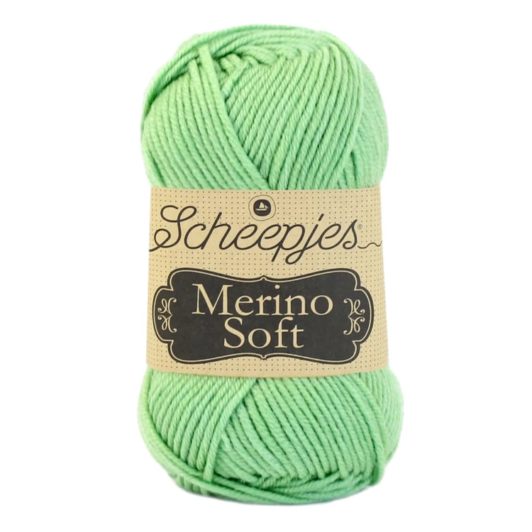 Scheepjes Merino Soft 625 Kandinszky - világoszöld gyapjú fonal - green yarn blend