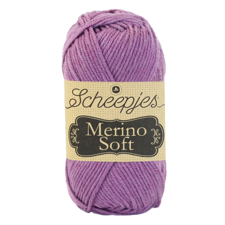 Scheepjes Merino Soft 639 Monet - lila gyapjú fonal - purple yarn blend