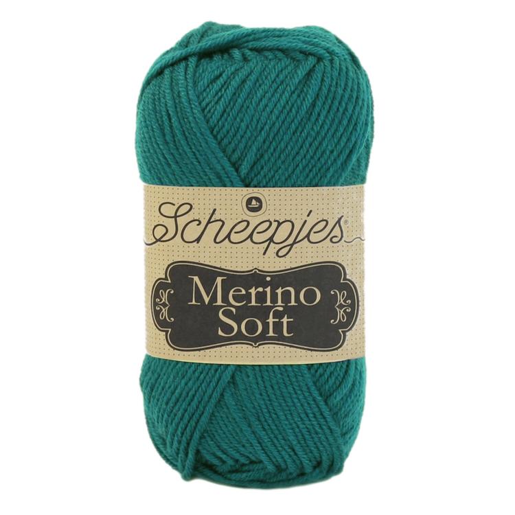 Scheepjes Merino Soft 643 Ansingh - sötét türkiz gyapjú fonal - dark teal yarn blend