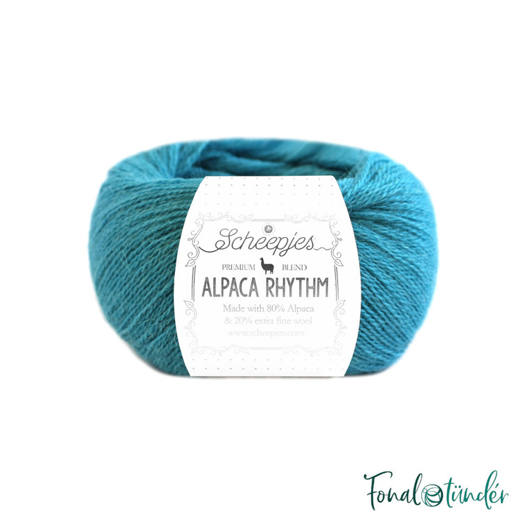 Scheepjes Alpaca Rhythm 659 Lindy - kék alpaca gyapjú fonal