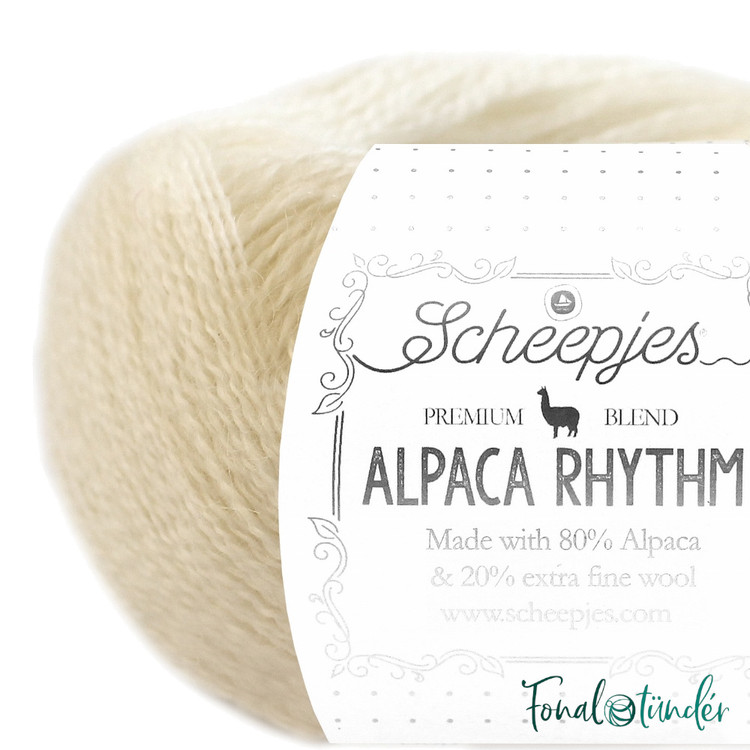 Scheepjes Alpaca Rhythm 670 Bop - törtfehér alpaca gyapjú fonal Scheepjes Alpaca Rhythm 670 Bop - törtfehér alpaca gyapjú fonal