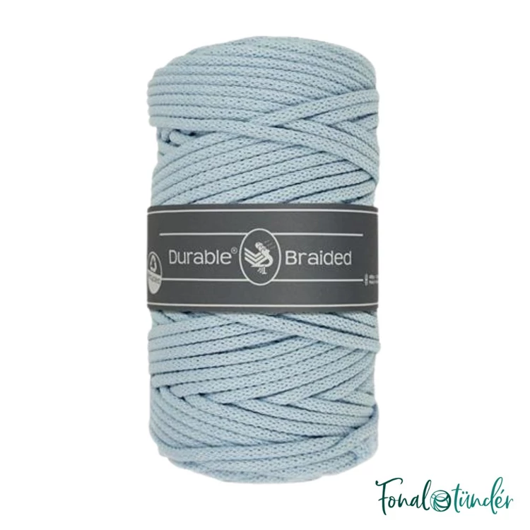 Durable Braided 319 Blue cotton cord - világoskék zsinórfonal - 5mm