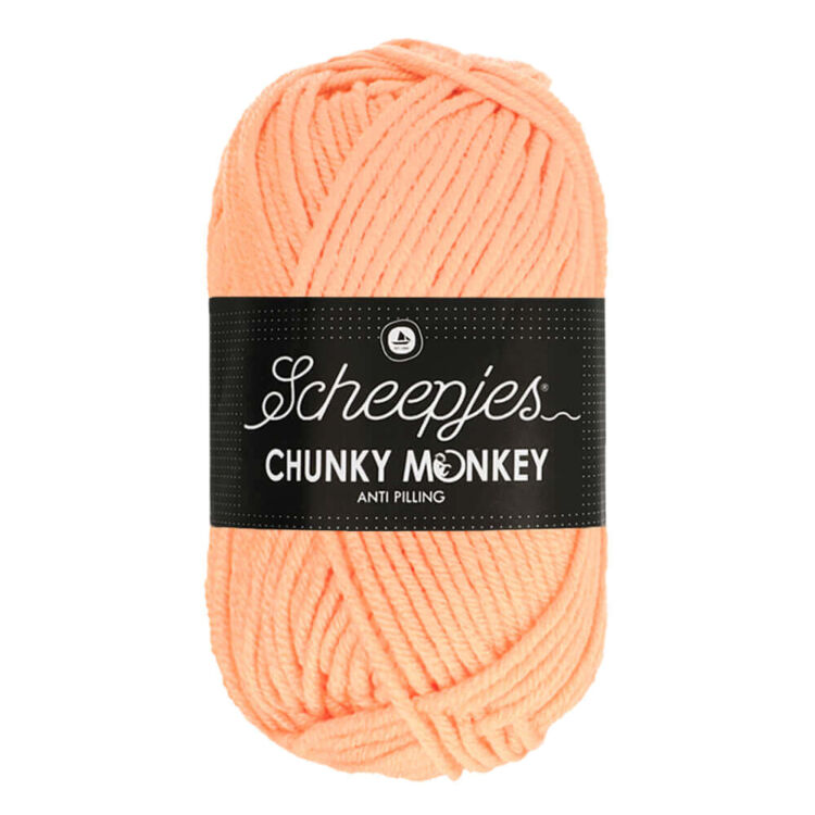 Scheepjes Chunky Monkey 1026 Peach - barack rózsaszín akril fonal - peach-pink acrylic yarn