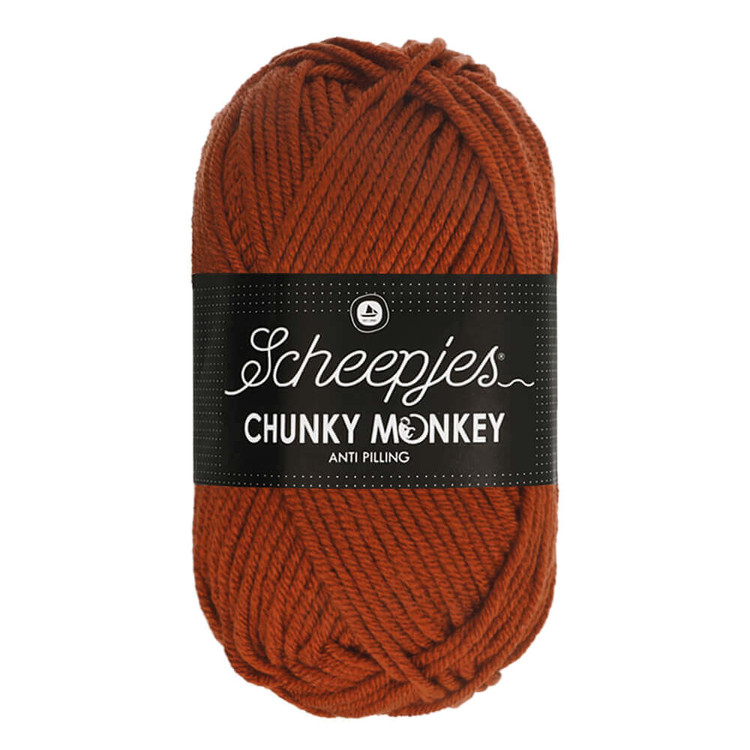 Scheepjes Chunky Monkey 1029 Rust - rozsdabarna akril fonal