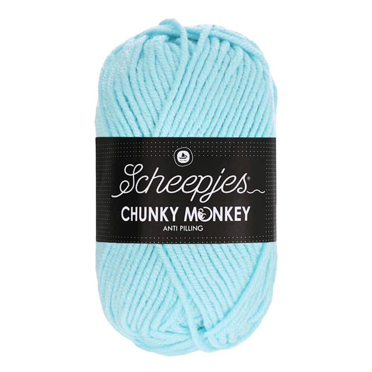 Scheepjes Chunky Monkey 1034 Baby Blue - világoskék akril fonal