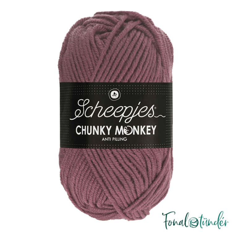 Scheepjes Chunky Monkey 1067 Rosewood - sápadt lila akril fonal - pale purple acrylic yarn