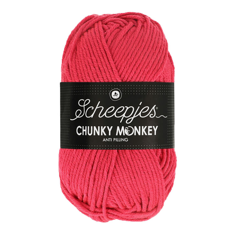Scheepjes Chunky Monkey 1083 Candy Apple - almapiros akril fonal - red acrylic yarn