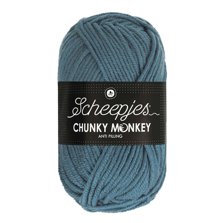 Scheepjes Chunky Monkey 1302 Air Force Blue - kék akril fonal