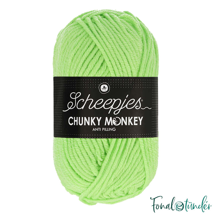 Scheepjes Chunky Monkey 1316 Pistachio - világos zöld akril fonal