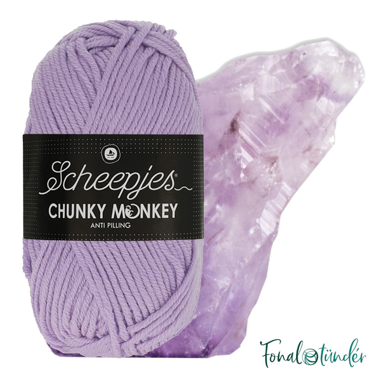 Scheepjes Chunky Monkey 1432 Amethyst - világos lila akril fonal