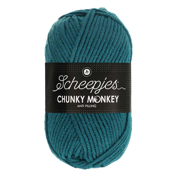 Scheepjes Chunky Monkey 1708 Petrol - kék akril fonal