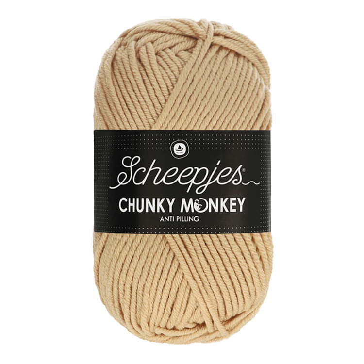 Scheepjes Chunky Monkey 1710 Camel - drapp akril fonal Scheepjes Chunky Monkey 1710 Camel - drapp akril fonal