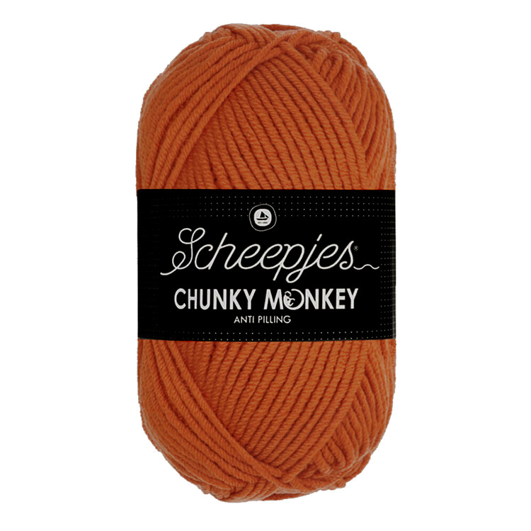 Scheepjes Chunky Monkey 1711 Deep Orange - sötét narancs akril fonal