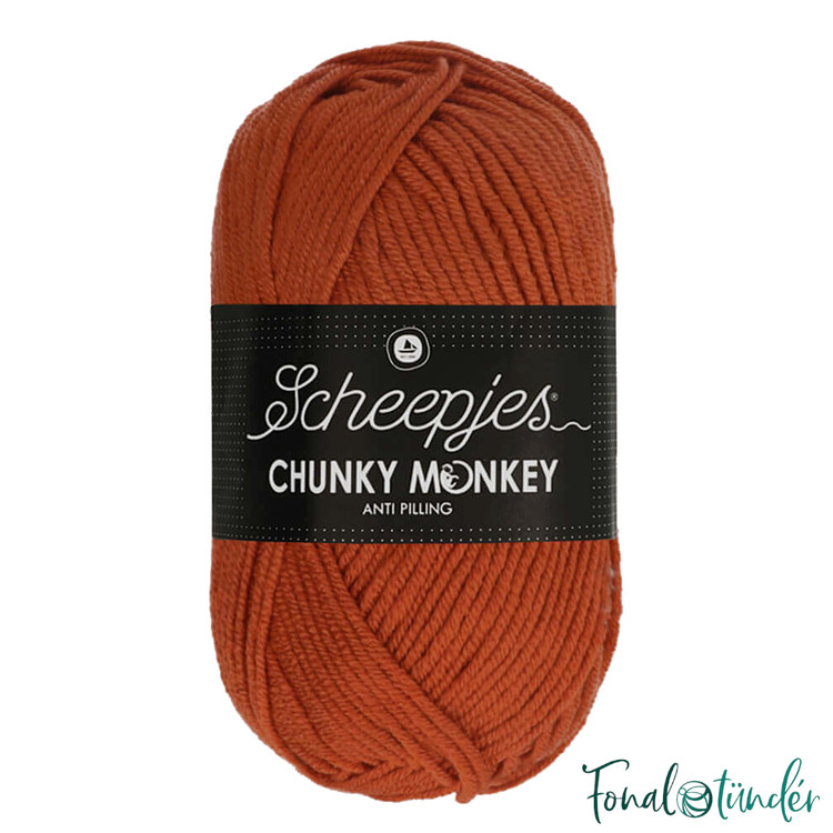 Scheepjes Chunky Monkey 1723 Flame - tüzes narancs akril fonal