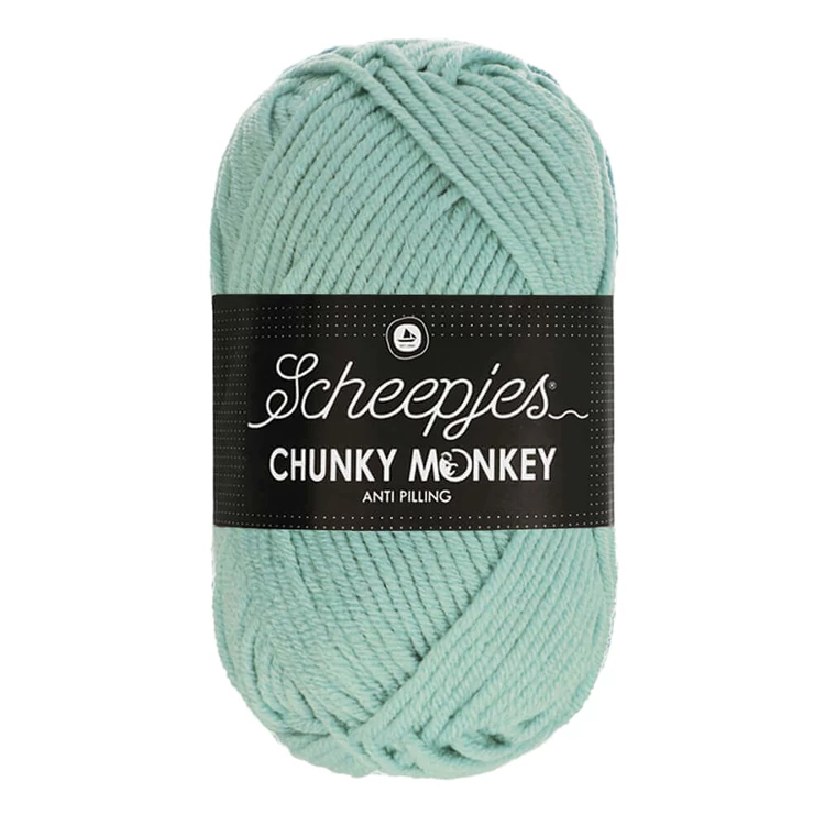 Scheepjes Chunky Monkey 1820 Mist - halvány-kék akril fonal - pale-blue acrylic yarn