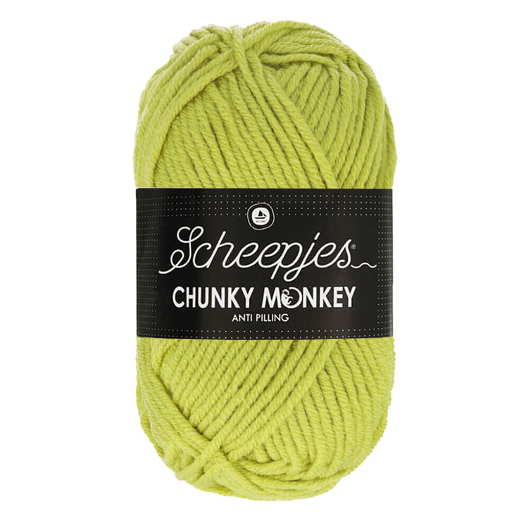 Scheepjes Chunky Monkey 1822 Chartreuse - sárgászöld akril fonal