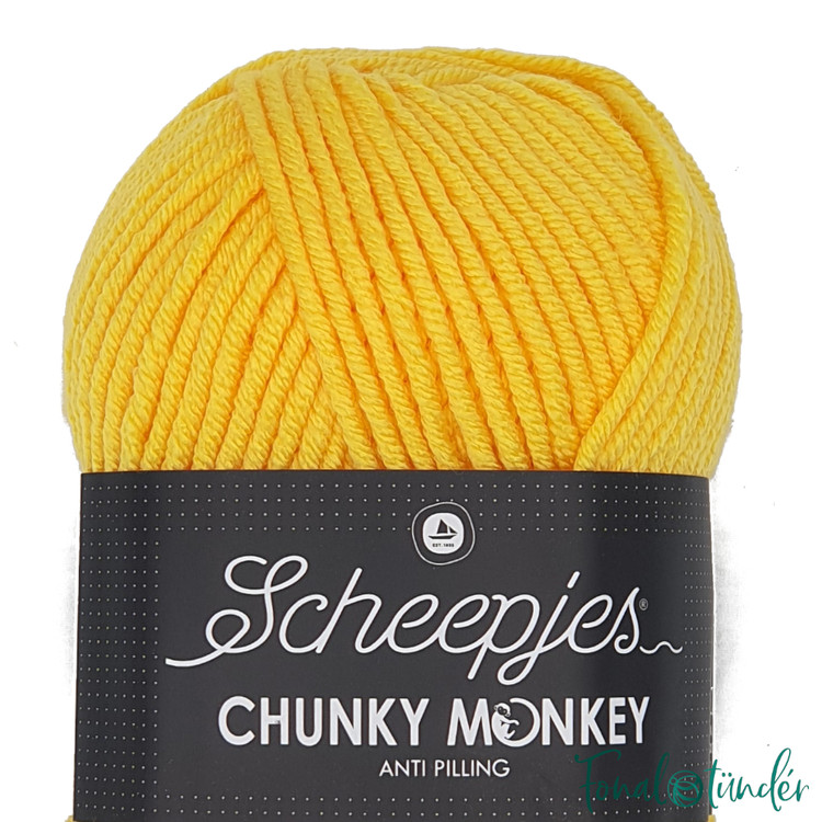 Scheepjes Chunky Monkey 2004 Canary - kanárisárga akril fonal