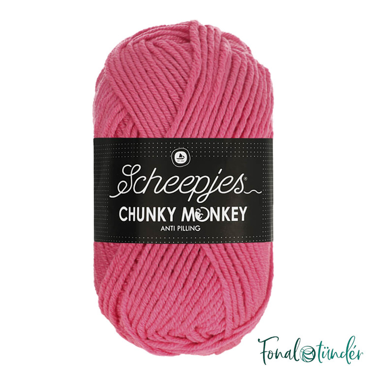 Scheepjes Chunky Monkey 2006 Bubblegum - rózsaszín akril fonal