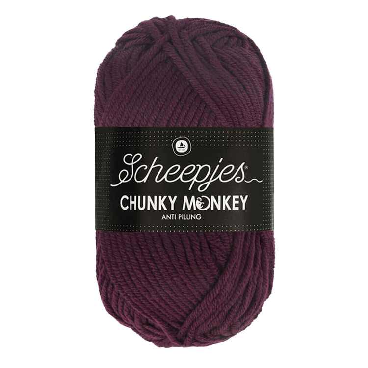 Scheepjes Chunky Monkey 2007 Plum - szilva lila akril fonal