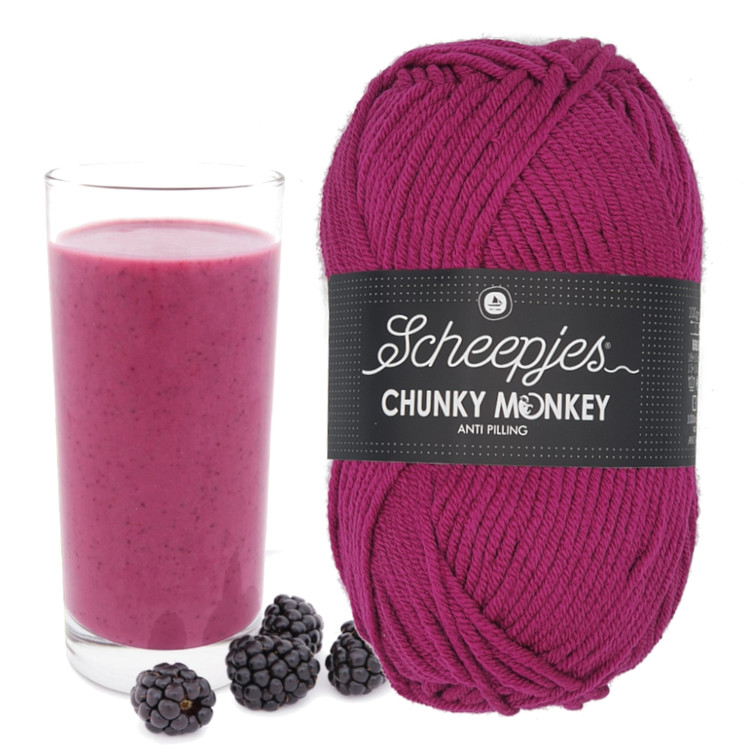 Scheepjes Chunky Monkey 2009 Mulberry - szederlila akril fonal