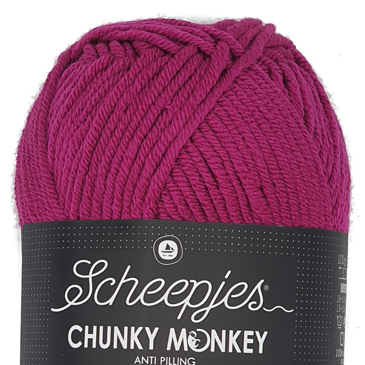 Scheepjes Chunky Monkey 2009 Mulberry - szederlila akril fonal