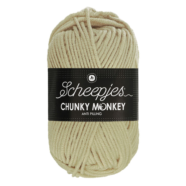 Scheepjes Chunky Monkey 2010 Parchment - drapp akril fonal - beige acrylic yarn