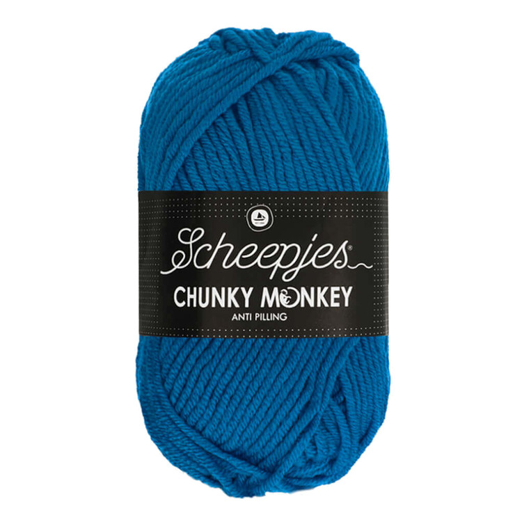 Scheepjes Chunky Monkey 2011 Ultramarine - sötétkék akril fonal