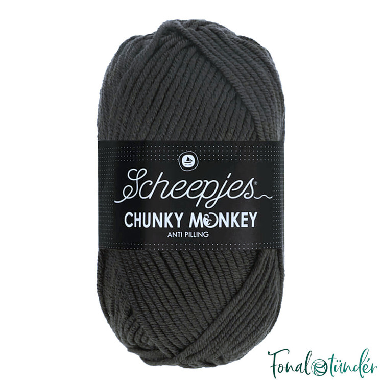 Scheepjes Chunky Monkey 2018 Dark Grey - sötétszürke akril fonal