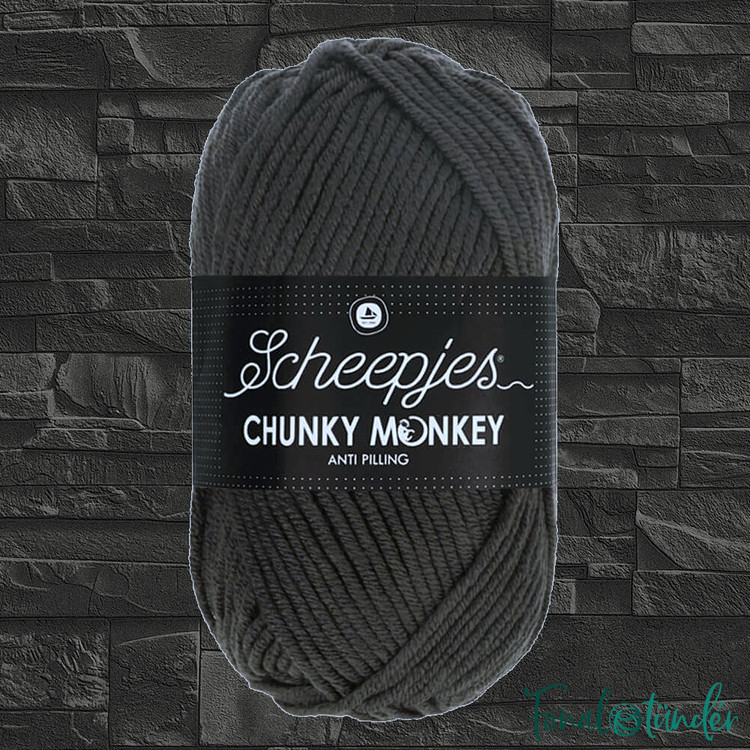 Scheepjes Chunky Monkey 2018 Dark Grey - sötétszürke akril fonal